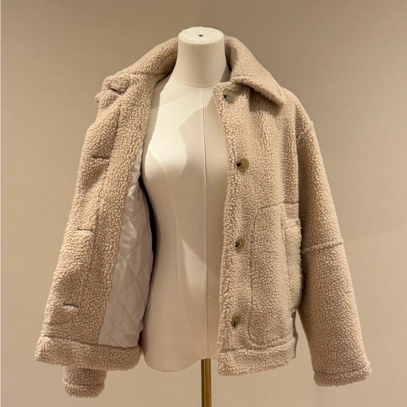 NWOT Vince Sherpa Faux Fur Jacket Size XS (retail $495) - Picture 14 of 16